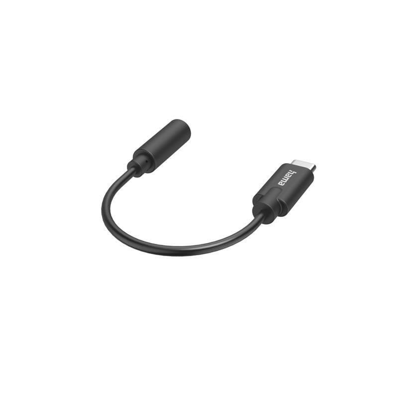 Адаптер Hama 3.5 мм - USB Type-C (F/M), Black (205262)