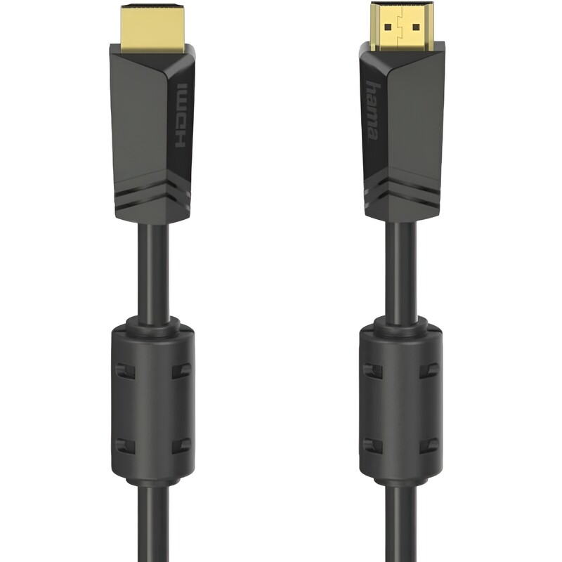 Кабель Hama HDMI - HDMI (M/M), Ethernet Gold, 4K, 10 м, Black (205009)