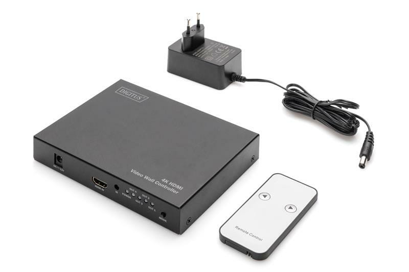 Контроллер видеостены Digitus HDMI - 4xHDMI (F/F), Black (DS-43309)