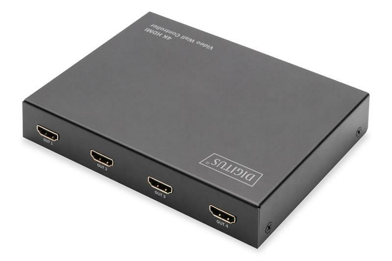 Контроллер видеостены Digitus HDMI - 4xHDMI (F/F), Black (DS-43309)
