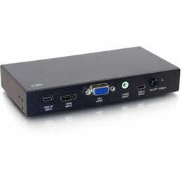 Переключатель C2G mini DisplayPort+HDMI+VGA+USB Type-C+3.5 мм - HDMI (F/F), Black (CG81850)