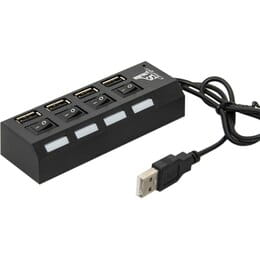Купить Концентратор 1stCharge HUB1ST20401, 4хUSB2.0, Black Концентратор 1stCharge HUB1ST20401, 4хUSB2.0, Black