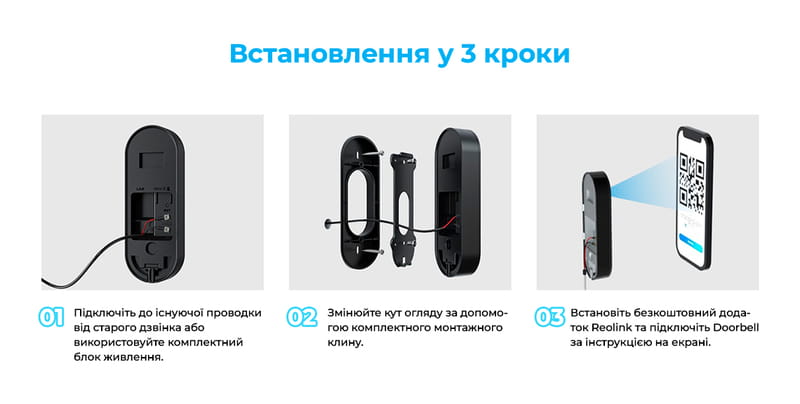Видеозвонок Reolink Video Doorbell WiFi