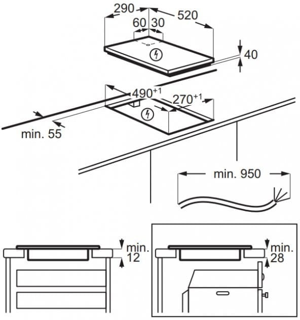 Варильна поверхня Electrolux LHR3233CK