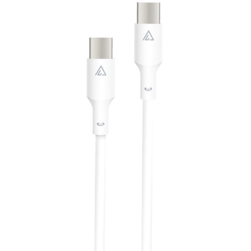 Кабель ACCLAB PwrX USB Type-C - USB Type-C (M/M), 60W, 1.2 м, White (1283126559563)