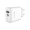 Фото - Зарядний пристрій AccLab AL-TC220 (1xUSB, 1xType-C) White (1283126556494) | click.ua