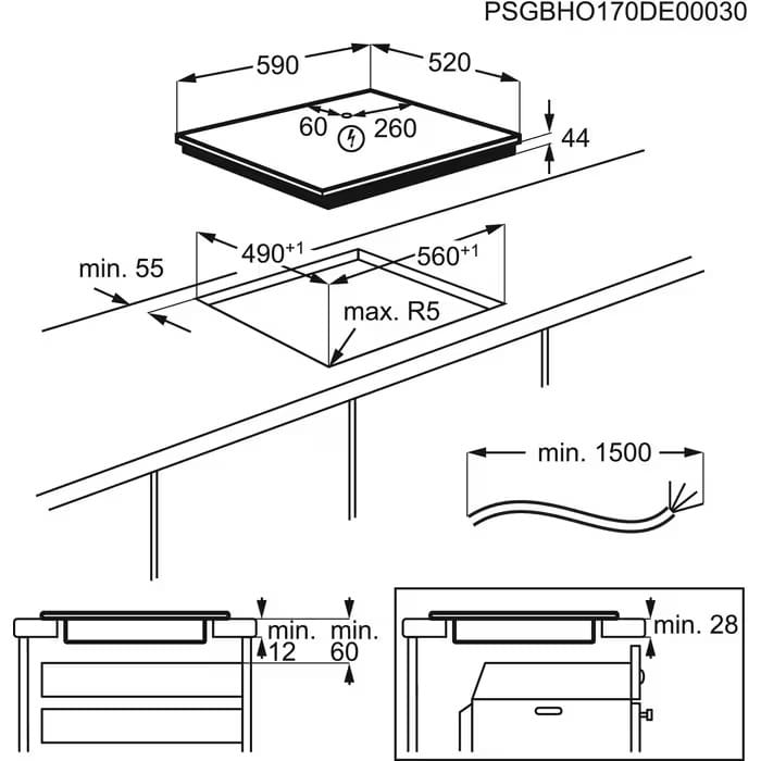 Варильна поверхня Electrolux CIR60430CB