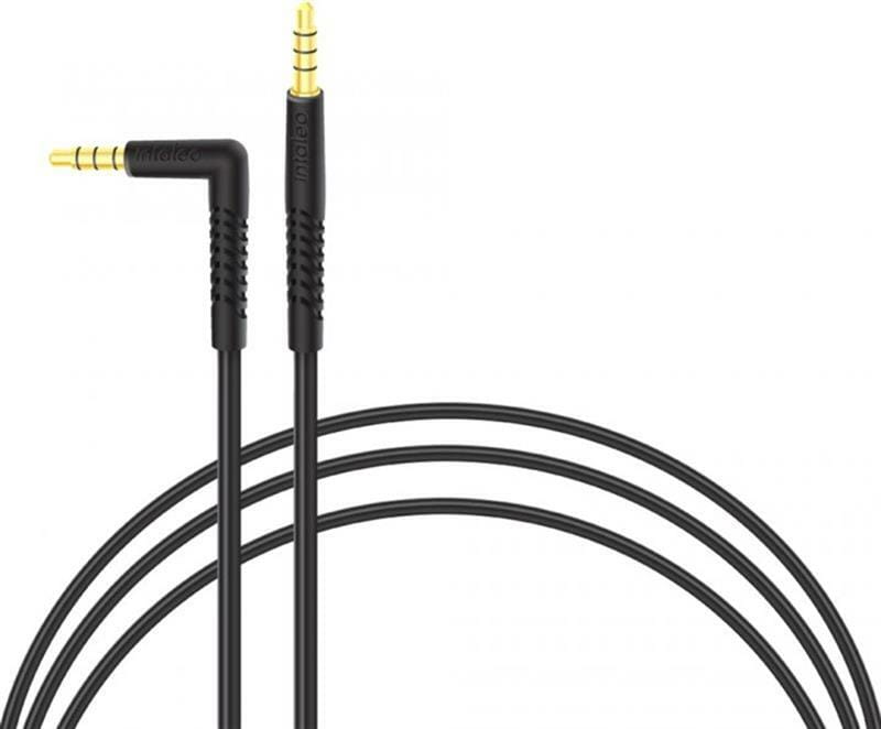 Аудіо-кабель Intaleo CBFLEXAL 3.5 мм - 3.5 мм (M/M), 1.2 м, L-type Black (1283126559594)