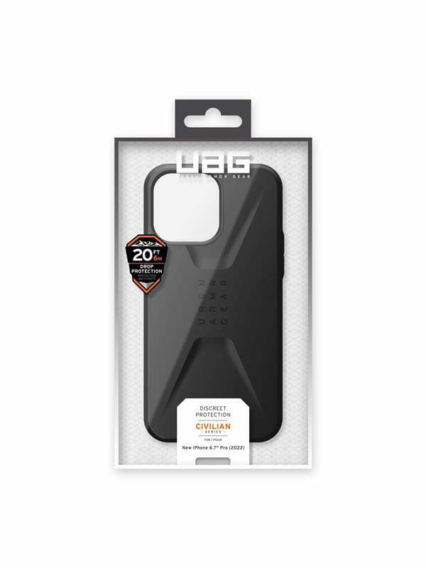 Чeхол-накладка Urban Armor Gear Civilian для Apple iPhone 14 Pro Max Black (114043114040)