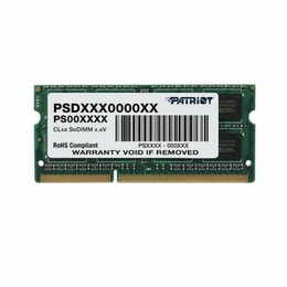 Модуль пам`яті SO-DIMM 4GB/1600 DDR3 Patriot Signature Line (PSD34G16002S)