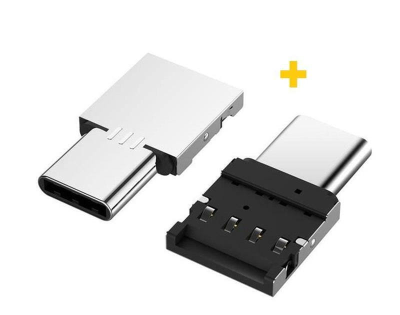 Адаптер XoKo AC-045 USB-USB Type-C Silver 2шт. (XK-AC045-SL2)