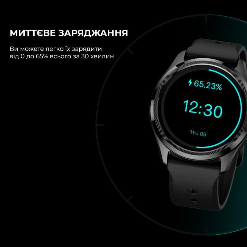 Смарт-годинник Mobvoi TicWatch Pro 5 GPS (WH12088) Black (P3170000400A)
