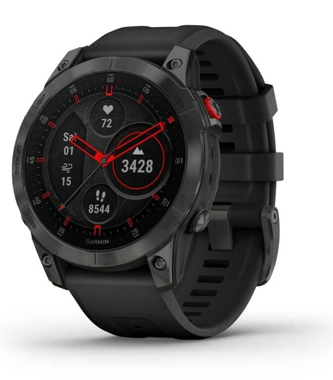 Смарт-часы Garmin Epix 2 Sapphire Black/Titanium DLC with Black Band (010-02582-18)