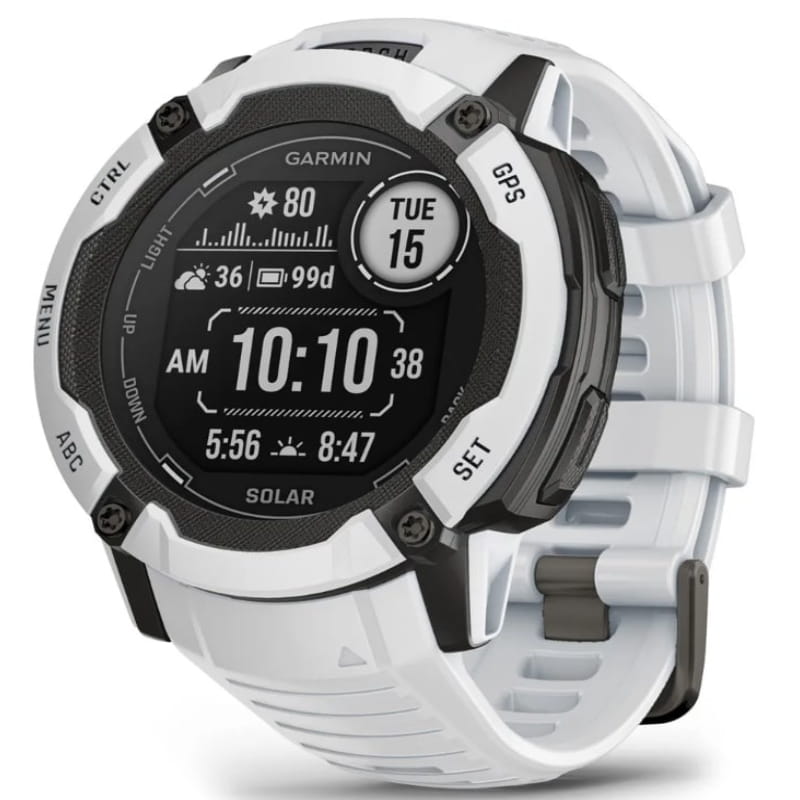 Смарт-годинник Garmin Instinct 2X Solar Whitestone (010-02805-44)