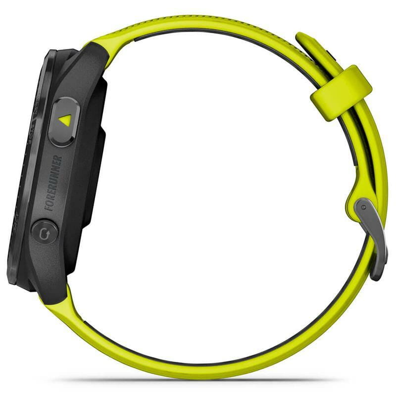 Смарт-часы Garmin Forerunner 965 Carbon Gray DLC Titanium Bezel with Black Case/Amp Yellow/Black Silicone Band (010-02809-82)