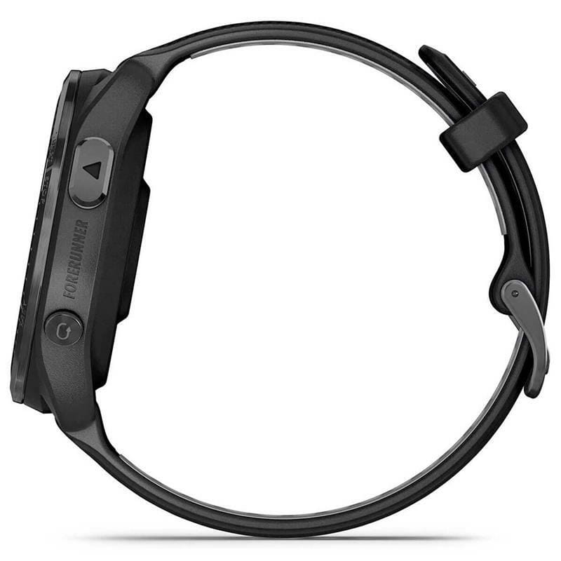 Смарт-часы Garmin Forerunner 965 Carbon Gray DLC Titanium Bezel with Black Case and Black/Powder Gray Silicone Band (010-02809-80)