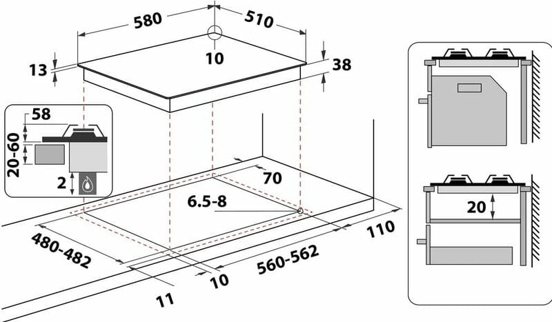 Варочная поверхность Whirlpool TKRL 661 NB