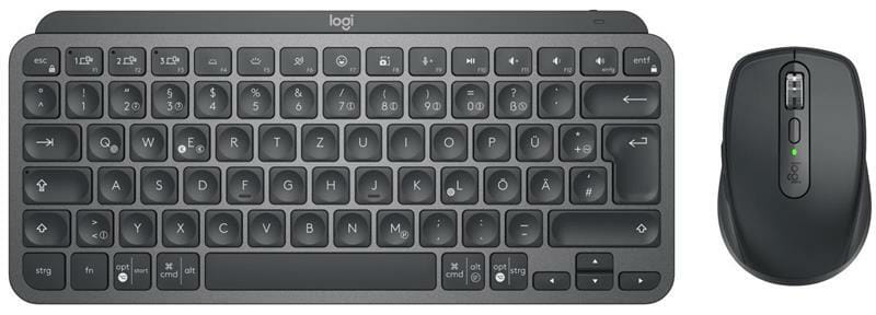 Комплект (клавіатура, миша) бездротовий Logitech MX Keys Mini Combo for Business Graphite US (920-011061)