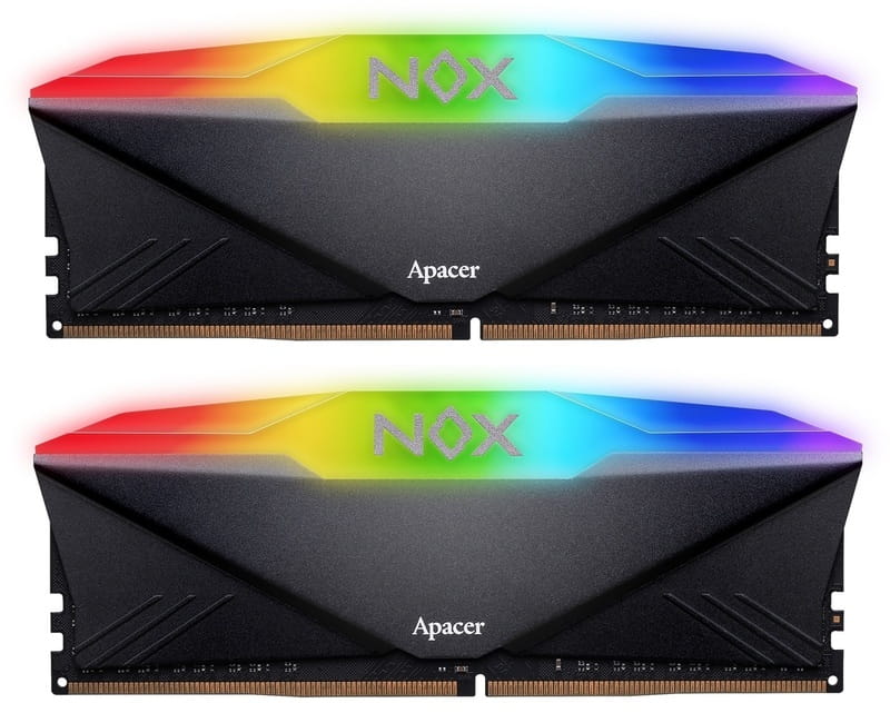 Модуль памяти DDR4 2x16GB/3200 Apacer NOX RGB Black (AH4U32G32C28YNBAA-2)