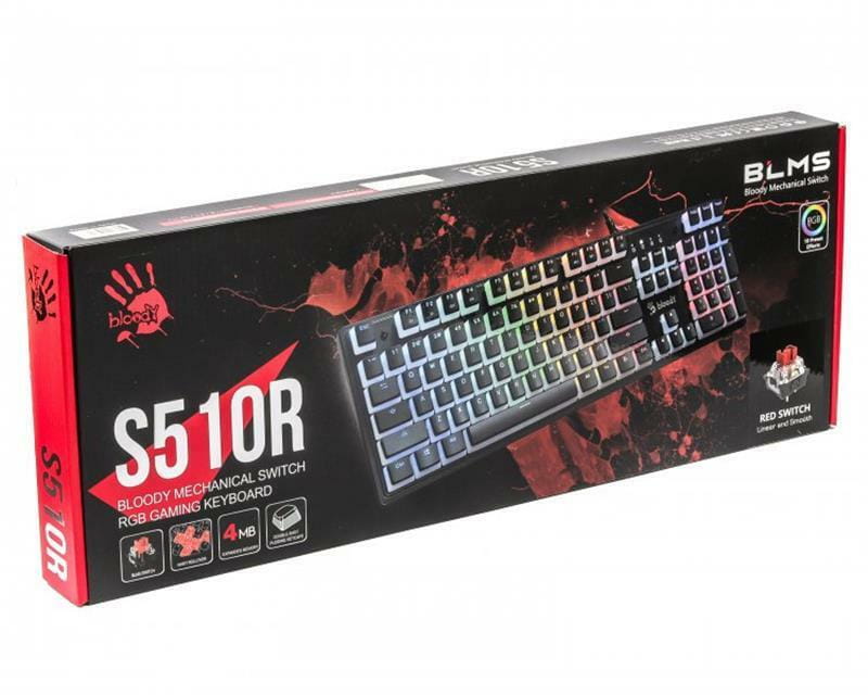 Клавиатура A4Tech S510R Bloody Pudding Black