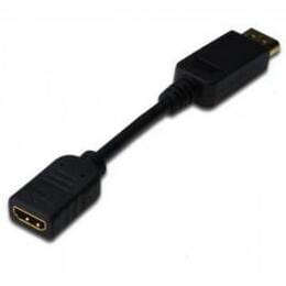 Адаптер Digitus DisplayPort - HDMI (M/F), 0.1 м, Black (AK-340400-001-S)