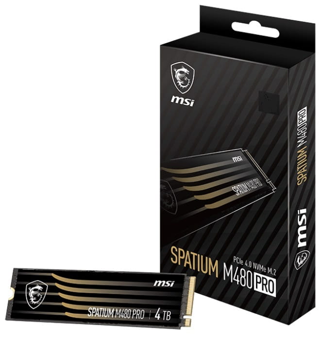 Накопитель SSD 1TB MSI Spatium M480 Pro M.2 2280 PCIe 4.0 x4 NVMe 3D NAND TLC (S78-440L1G0-P83)