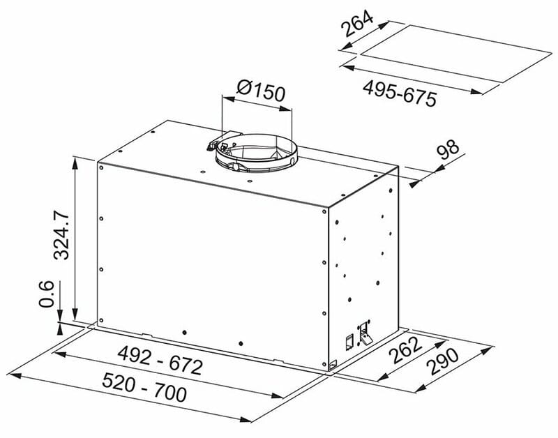 Вытяжка Franke FBFE BK MATT A52 (305.0665.364)