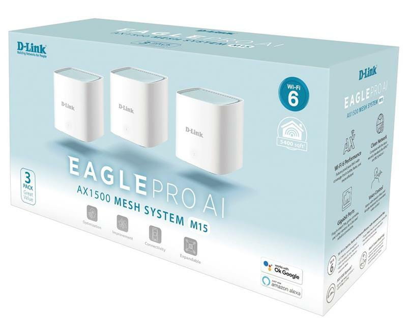 Wi-Fi MESH система D-Link M15-3 Eagle Pro AI