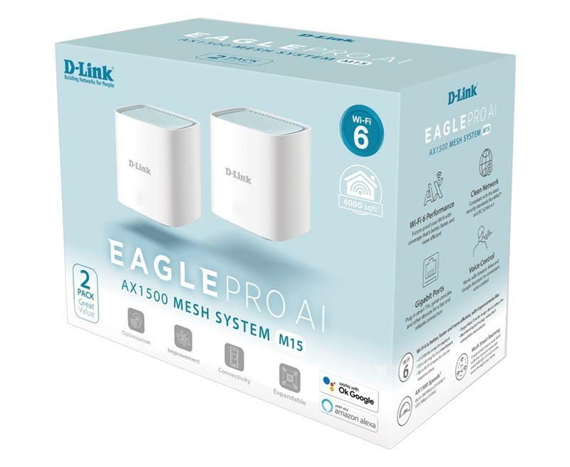 Wi-Fi MESH система D-Link M15-2 Eagle Pro AI