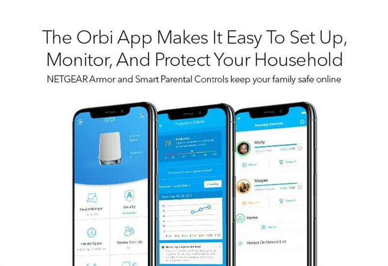 WiFi Mesh система Netgear Orbi RBK763S (RBK763S-100EUS)