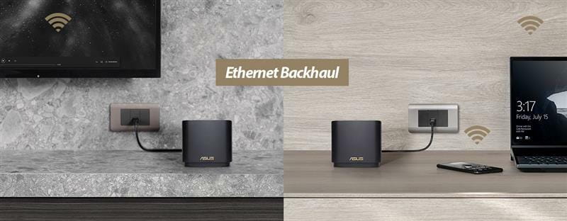 Wi-Fi Mesh система Asus ZenWiFi XD4 Plus 1pk Black (90IG07M0-MO3C10)
