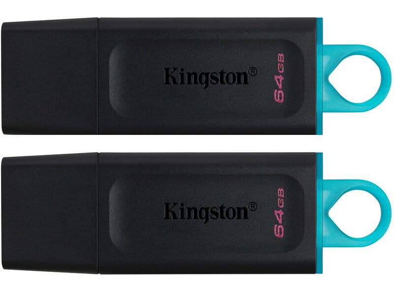 Флеш-накопитель USB3.2 64GB Kingston DataTraveler Exodia Black/Blue 2 Pieces (DTX/64GB-2P)