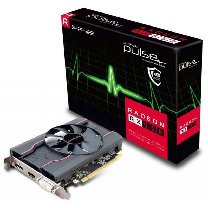 Відеокарта AMD Radeon RX 550 4GB GDDR5 Pulse Sapphire (11268-01-20G)