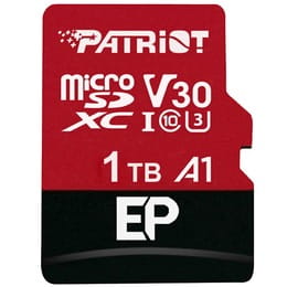 Карта памяти MicroSDXC 1TB UHS-I/U3 Class 10 Patriot EP A1 R90/W80MB/s + SD-adapter (PEF1TBEP31MCX)