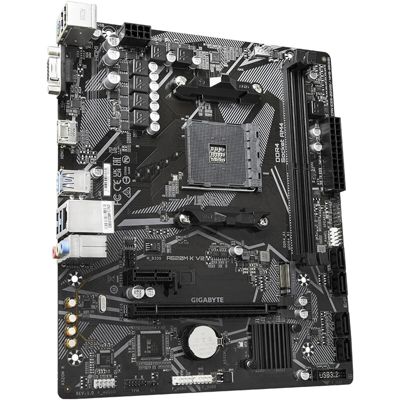 Материнская плата Gigabyte A520M K V2 Socket AM4