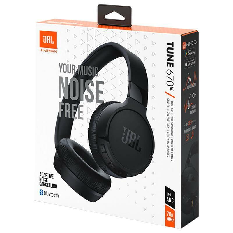 Bluetooth-гарнитура JBL Tune 670NC Black (JBLT670NCBLK)