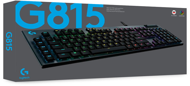 Клавиатура Logitech G815 Gaming Mechanical GL Tactile RGB Black (920-008992)