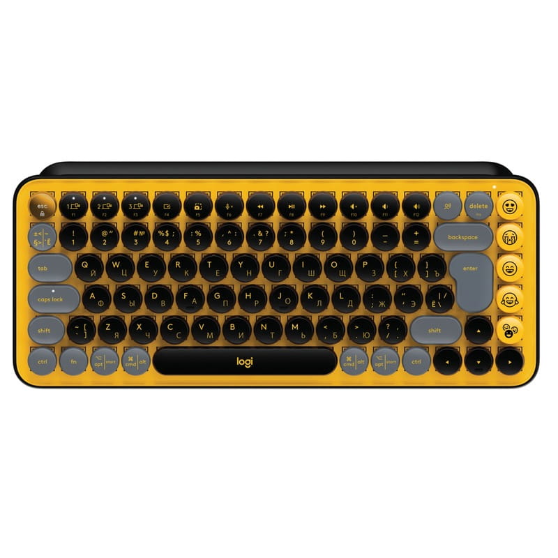 Клавиатура беспроводная Logitech Pop Wireless Blast Yellow (920-010735)