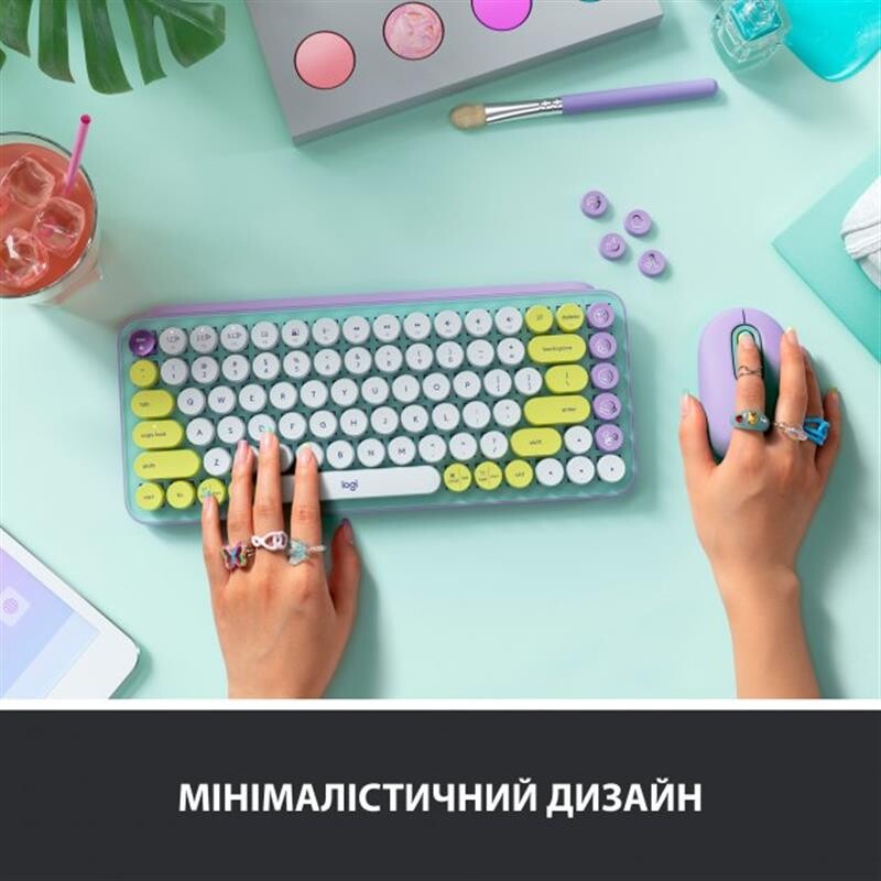 Клавиатура беспроводная Logitech Pop Wireless Daydream Mint (920-010736)