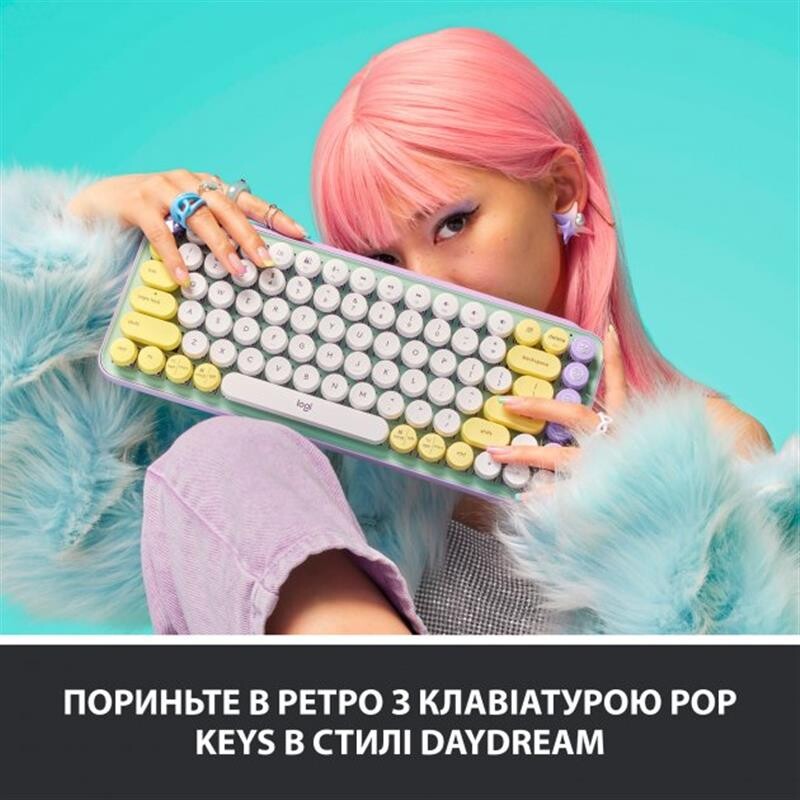 Клавиатура беспроводная Logitech Pop Wireless Daydream Mint (920-010736)