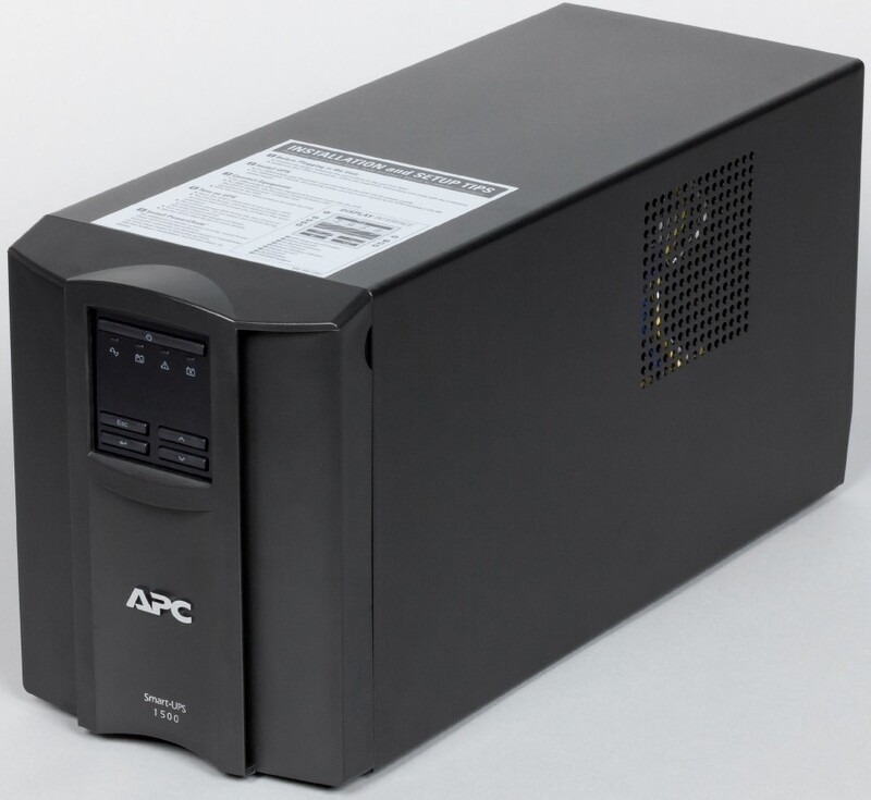 Джерело безперебійного живлення APC Smart-UPS 1500VA LCD, Lin.int., AVR, 8 х IEC, SmartSlot, USB, RJ-45, метал (SMT 1500I)