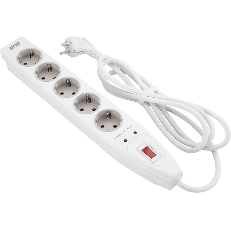 Мережевий фільтр 2E 5хSchuko, 3 м (2E-SP515M3WH)