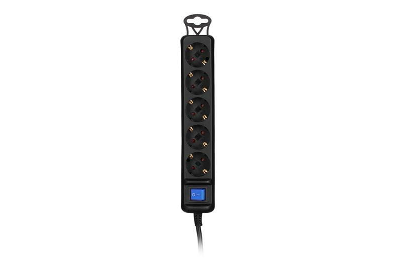 Фильтр питания 2E (2E-U05ES15M1.5BK) 5хSchuko, 1.5 м, черный