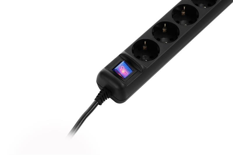 Фильтр питания 2E (2E-U05ES15M1.5BK) 5хSchuko, 1.5 м, черный