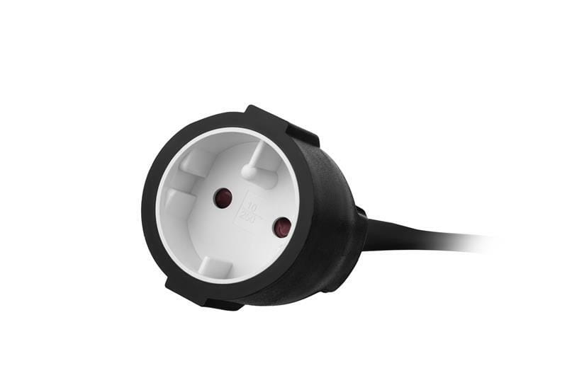 Сетевой удлинитель 2E 1XCEE7/17, 2G*1.0мм, 10м, black (2E-PC210M10)