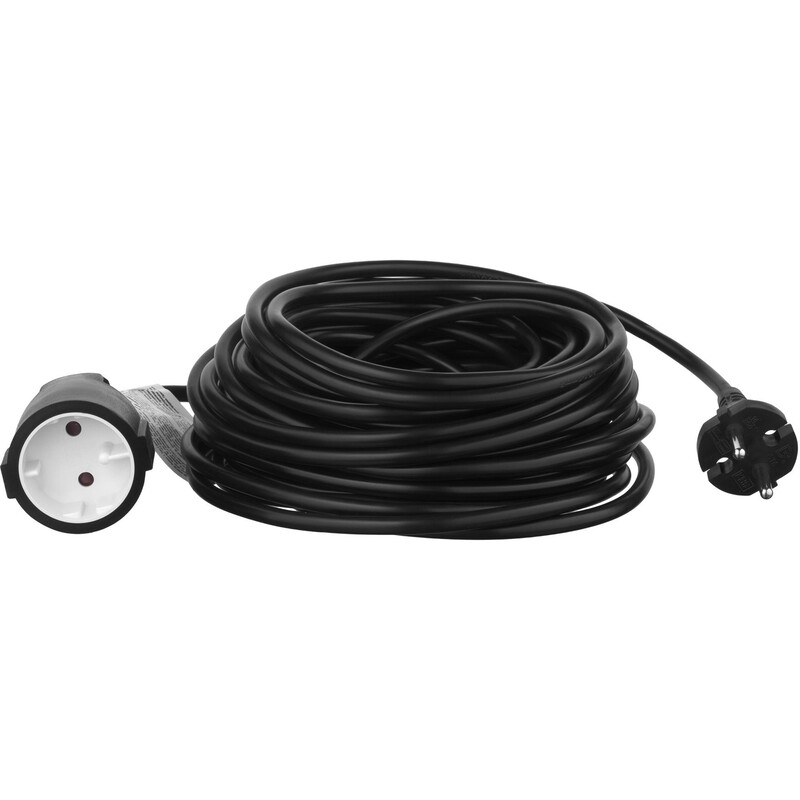 Сетевой удлинитель 2E 1XCEE7/17, 2G*1.0мм, 15м, black (2E-PC210M15)