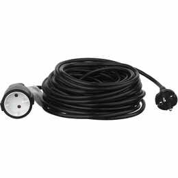 Сетевой удлинитель 2E 1XCEE7/17, 2G*1.0мм, 15м, black (2E-PC210M15)