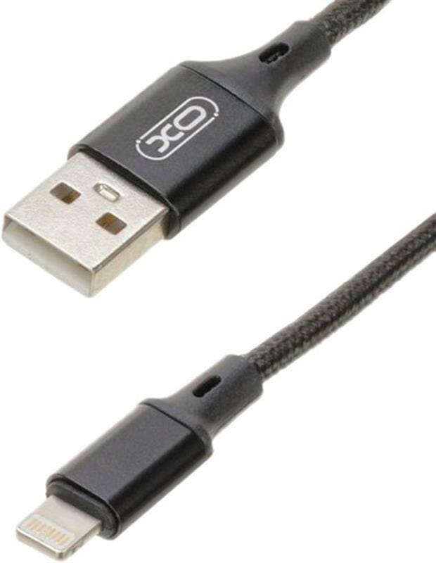 Кабель XO NB143 USB - Lightning (M/M), 2.1 A, 1 м, Black (XO-NB143i1-BK)