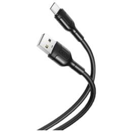 Купити Кабель XO NB212 USB - USB Type-C (M/M), 2.1 A, 1 м, Black (XO-NB212c-BK) Кабель XO NB212 USB - USB Type-C (M/M), 2.1 A, 1 м, Black (XO-NB212c-BK)