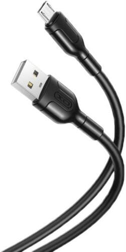 Photos - Cable (video, audio, USB) XO Кабель  NB212 USB - micro USB (M/M), 2.1 A, 1 м, Black  (NB212m-BK)